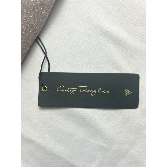 City Triangles Prom Med Silver Spaghetti Strap  Knee High Petticoat NWT - Picture 9 of 10